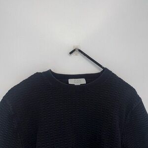 COS Ribbed Knit Crewneck Crop Sweater